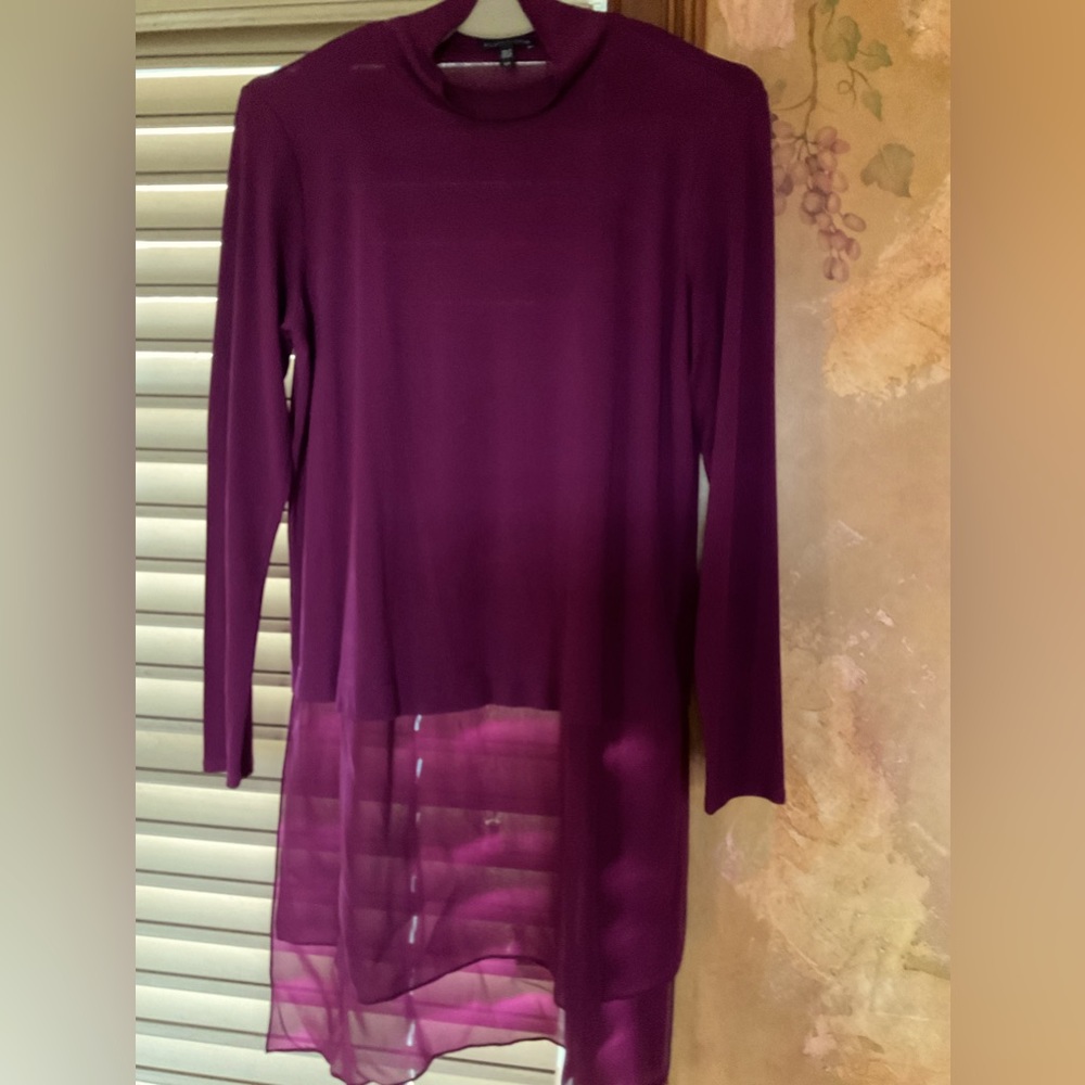 Eileen Fisher long silk top